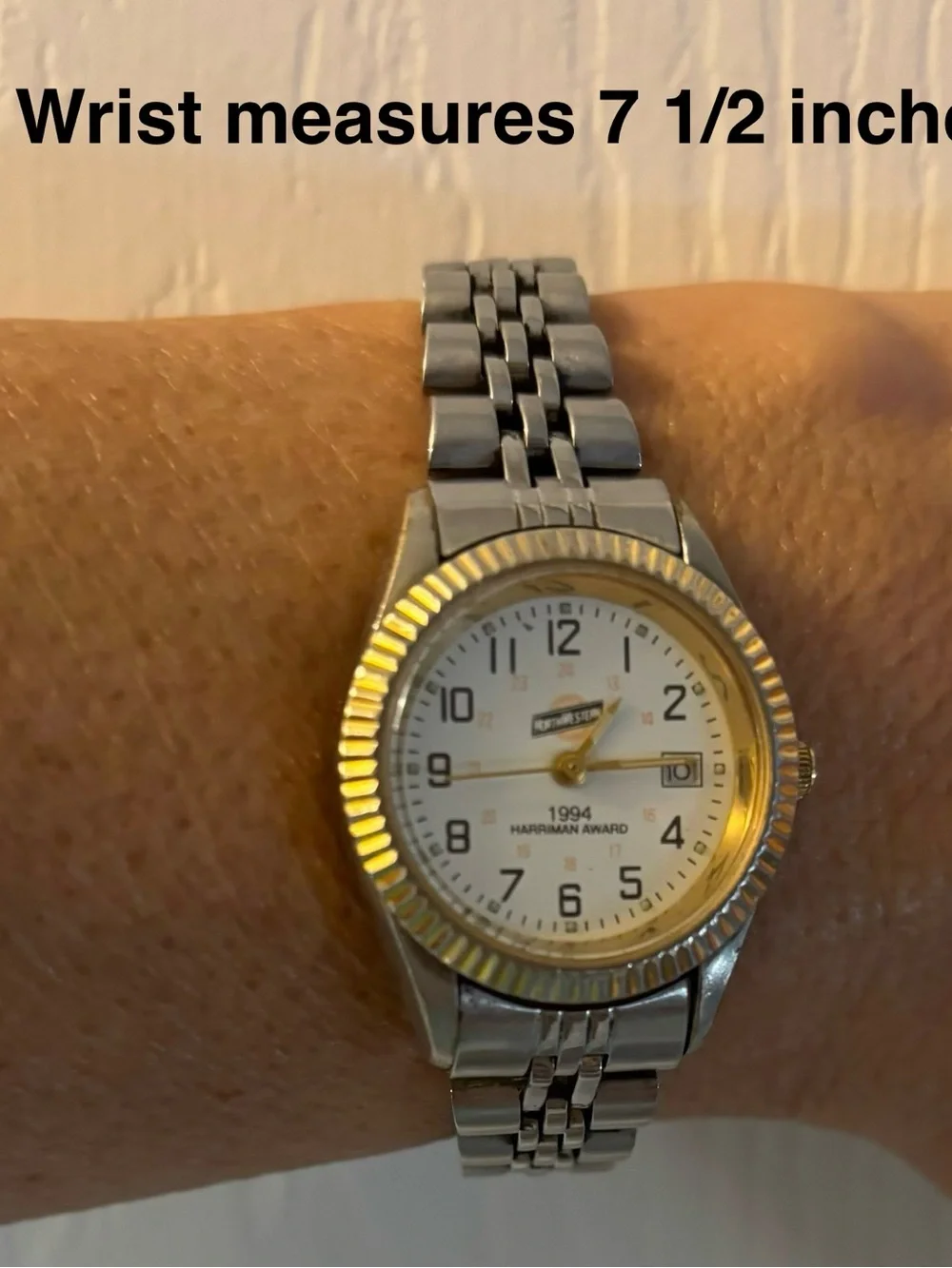 RARE 1994 Chicago & North Western Railroad Harriman Safety Award Watch Working